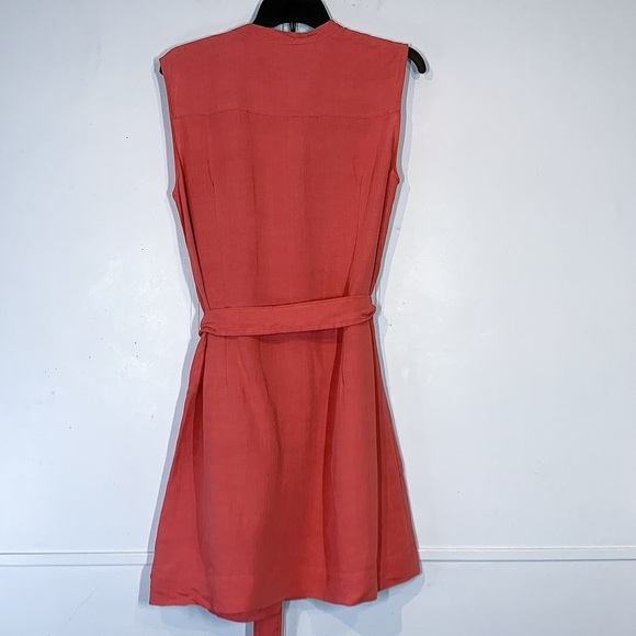 JUDITH & CHARLES Flora Workwear Shirtdress in Watermelon - Picture 8 of 11